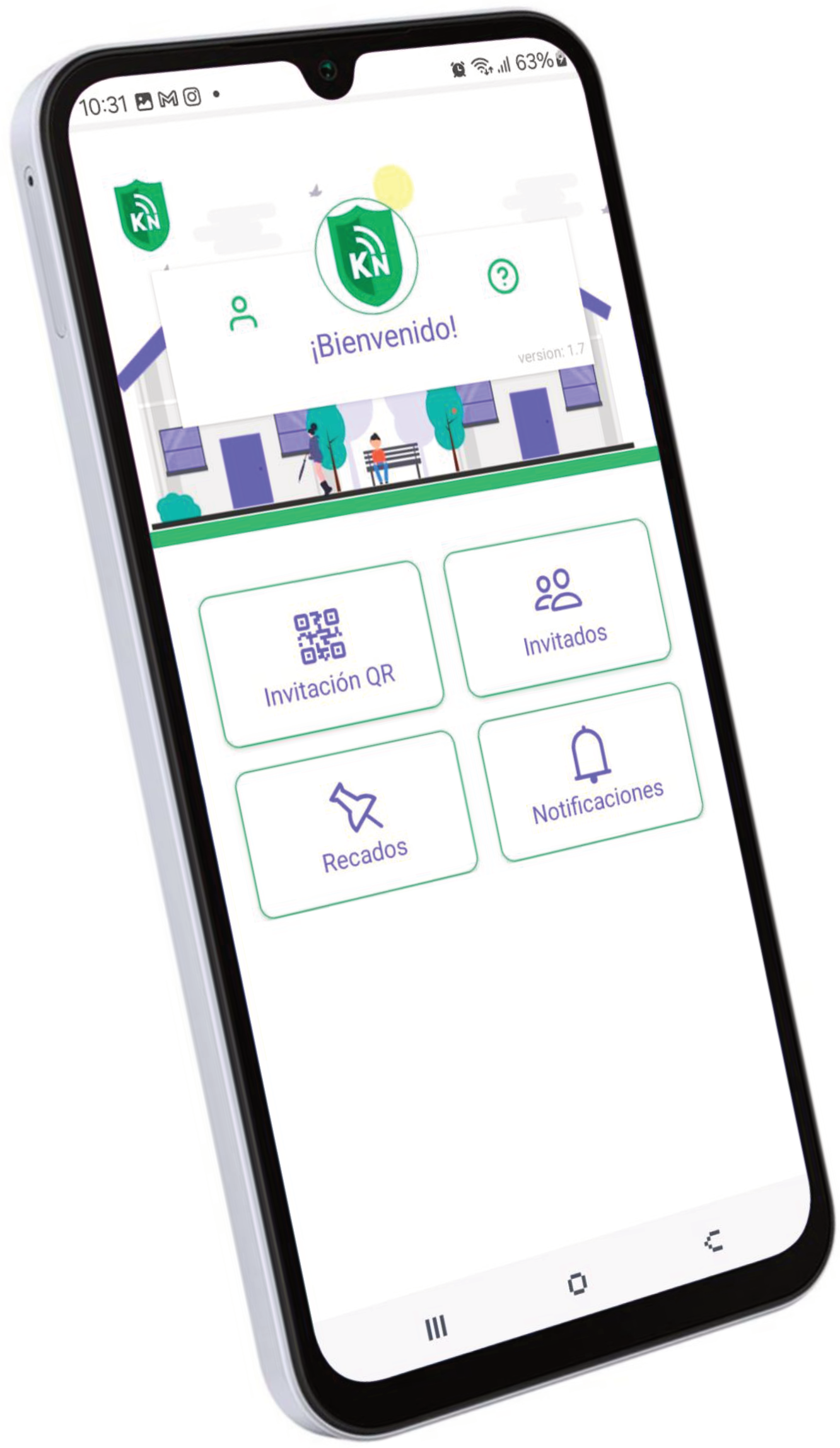 KNOVO aplicación móvil para el control de accesos con tecnología QR de un solo uso, desarrollado por Eskayser