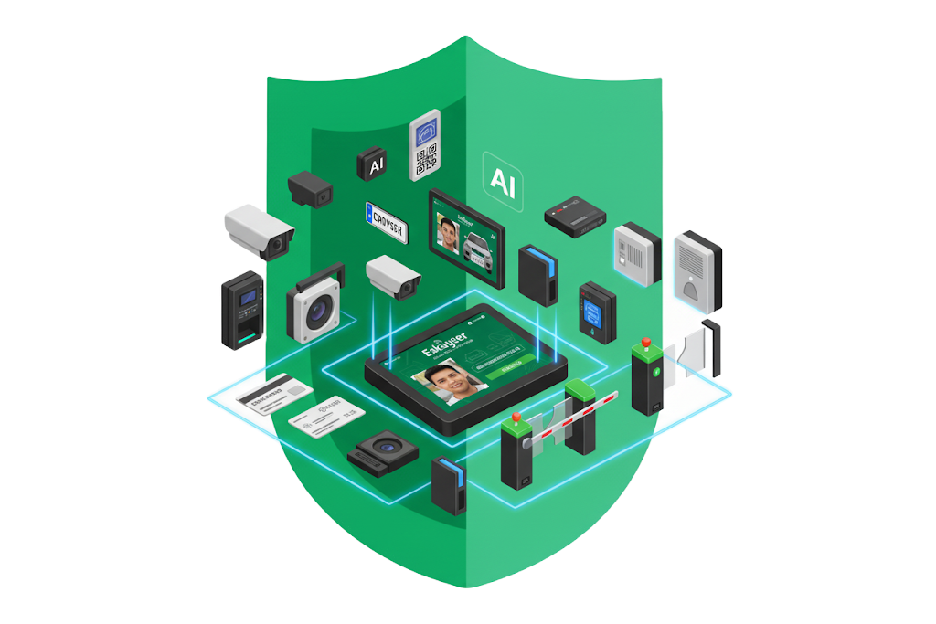 Sistema de control de accesos desarrollado con inteligencia artificial IA propietaria de Eskayser