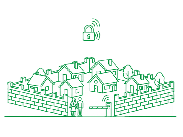 Control de accesos Condominios pequeños y Villas Residenciales Eskayser