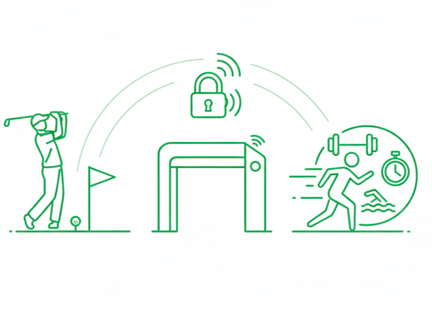 Control de accesos en clubs de golf y centros deportivos